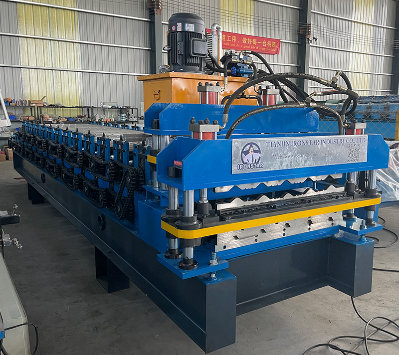840 and 1000 glazed tile double layer roll forming machine for Africa 3