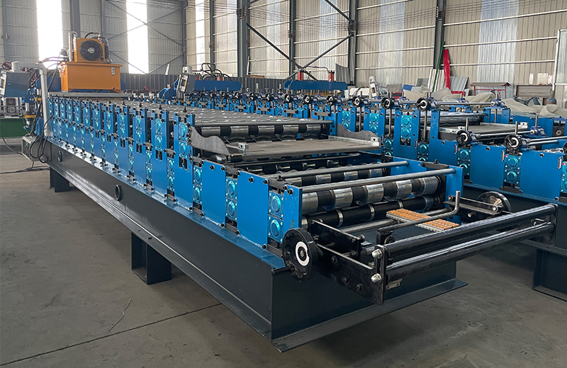 840 and 1000 glazed tile double layer roll forming machine for Africa 5
