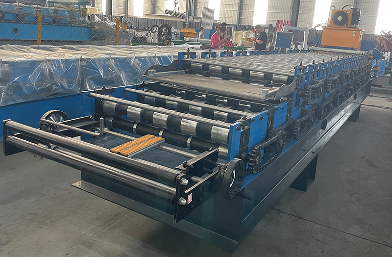 840 and 1000 glazed tile double layer roll forming machine for Africa 7