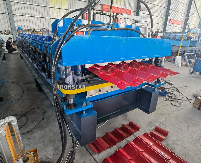 IBR and 828 glazed tile double layer roll forming machine for Africa 2