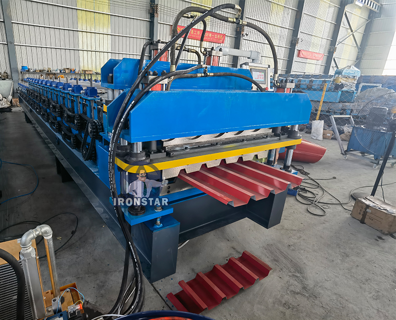 IBR and 828 glazed tile double layer roll forming machine for Africa 3