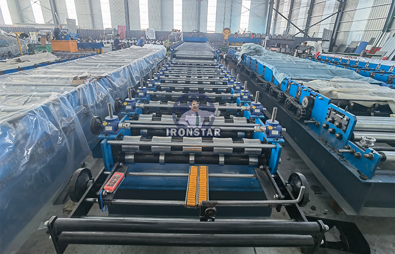 IBR and 828 glazed tile double layer roll forming machine for Africa 6