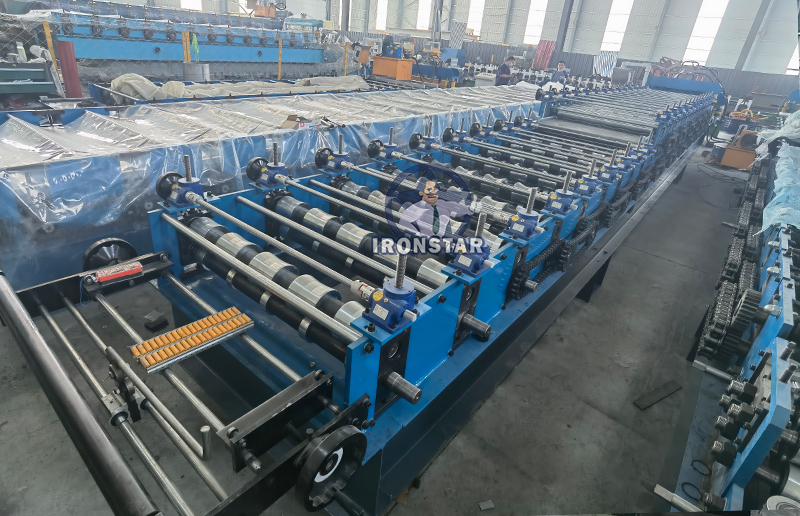 IBR and 828 glazed tile double layer roll forming machine for Africa 7