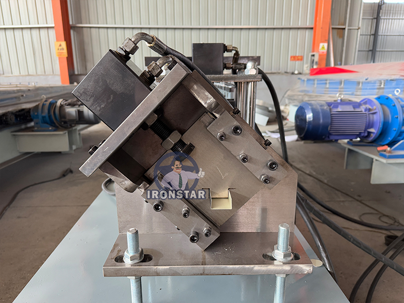 Punching holes omega and U profile 2 in 1 roll forming machine in US 10