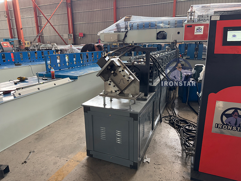 Punching holes omega profile roll forming machine in US1 5