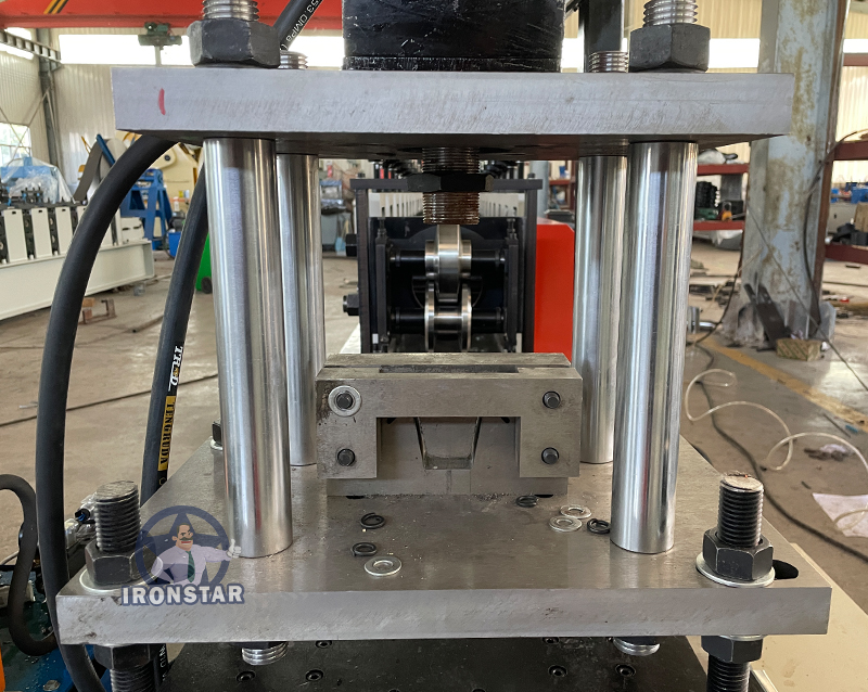 Galvanized omega profile hat channel roll forming machine 8