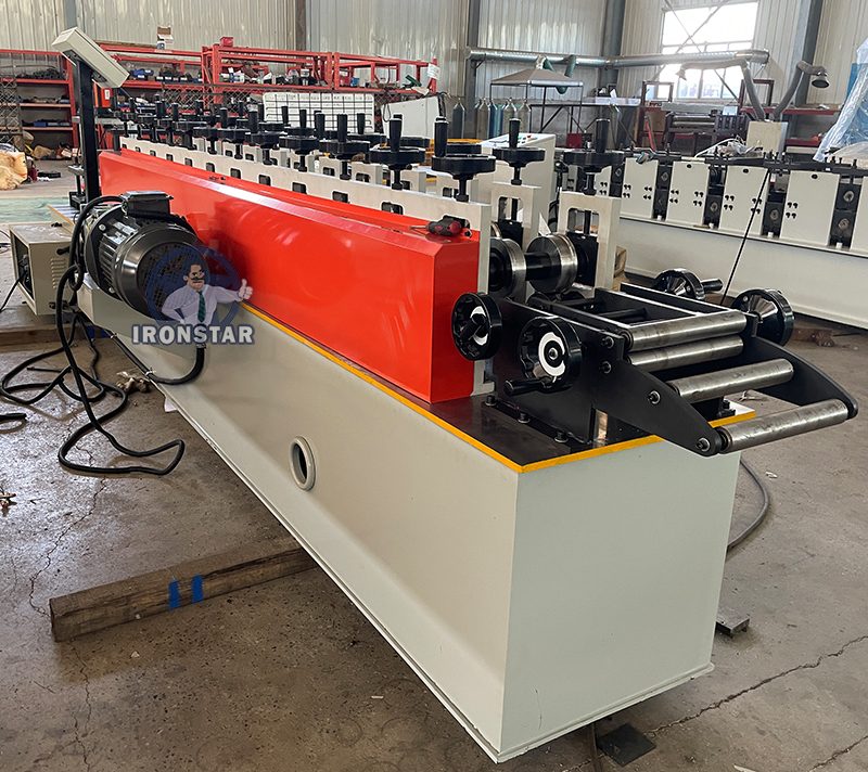 Galvanized omega profile hat channel roll forming machine 7