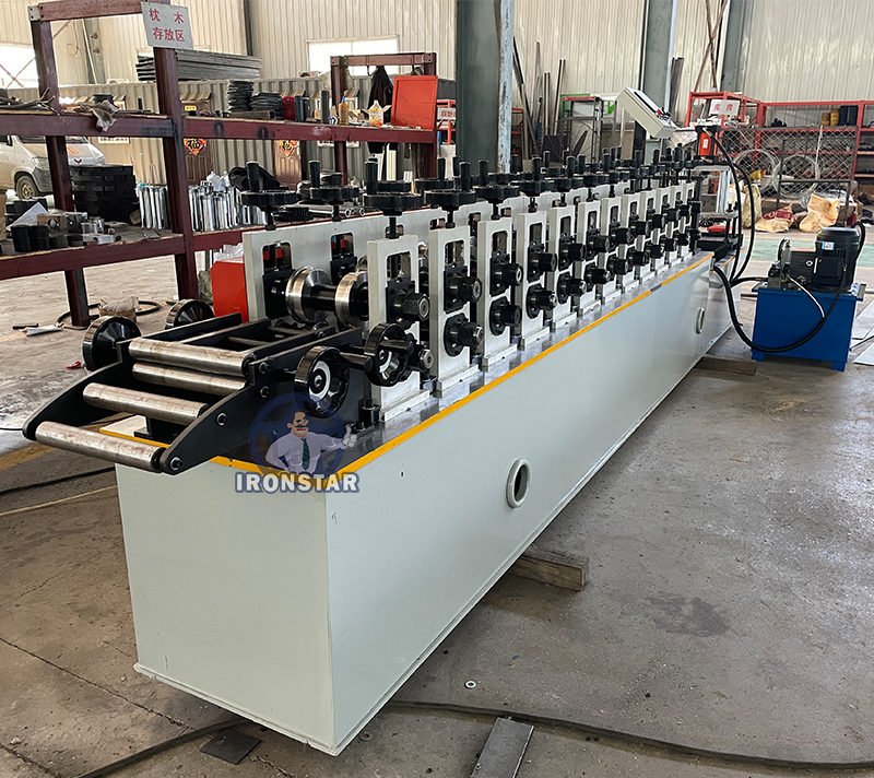 Galvanized omega profile hat channel roll forming machine 5