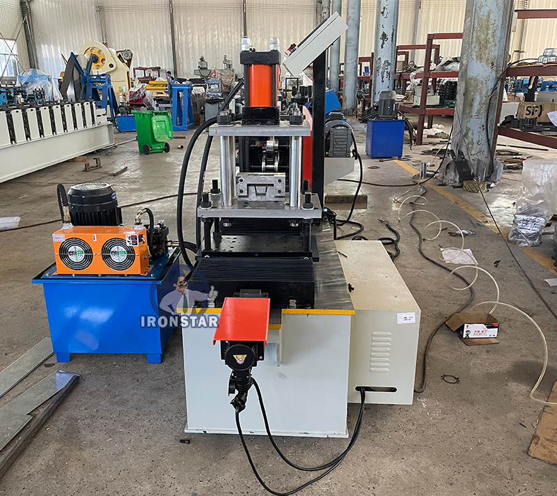 Galvanized omega profile hat channel roll forming machine 4