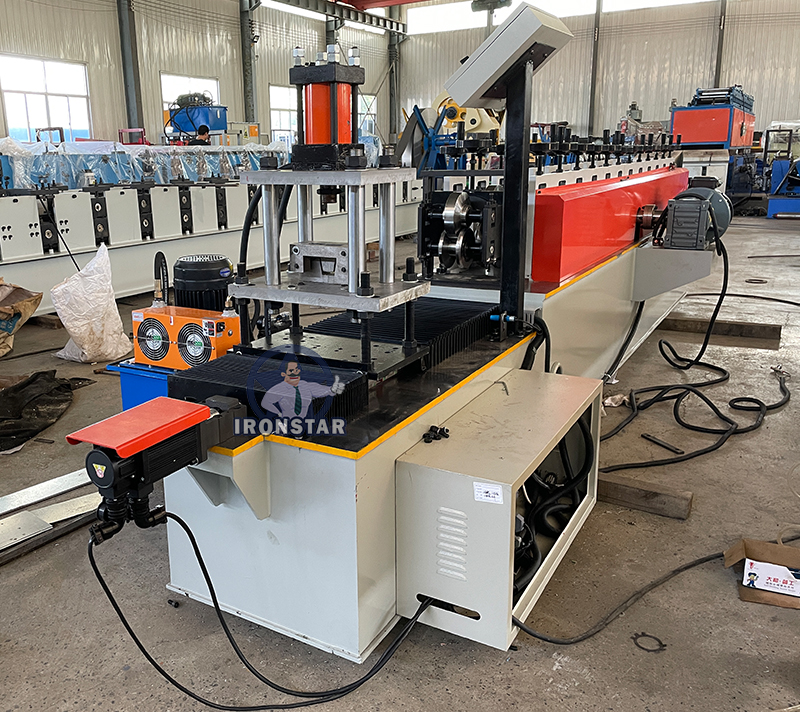 Galvanized omega profile hat channel roll forming machine 2
