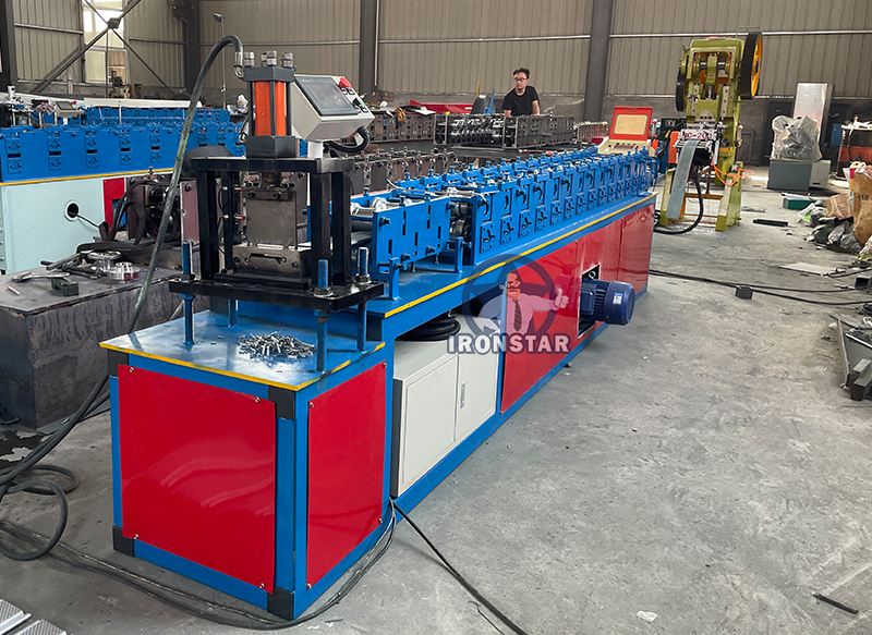 105mm Punching hole shutter door forming line for India 4