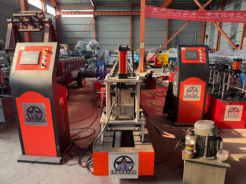 Shutter door guide rail roll forming machine in Algeria 3