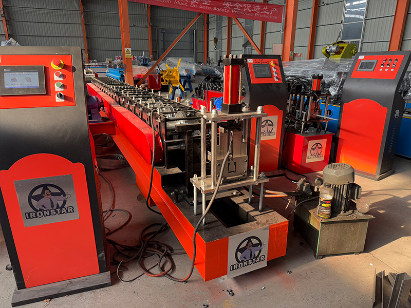Shutter door guide rail roll forming machine in Algeria 4