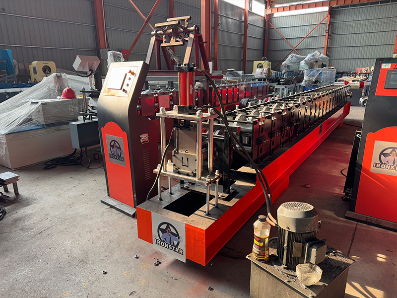 Shutter door guide rail roll forming machine in Algeria 5