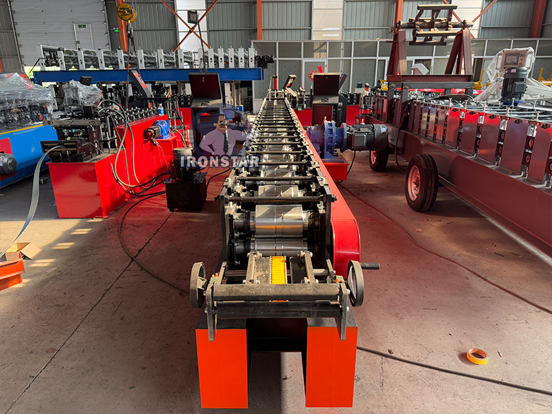 Shutter door guide rail roll forming machine in Algeria 6
