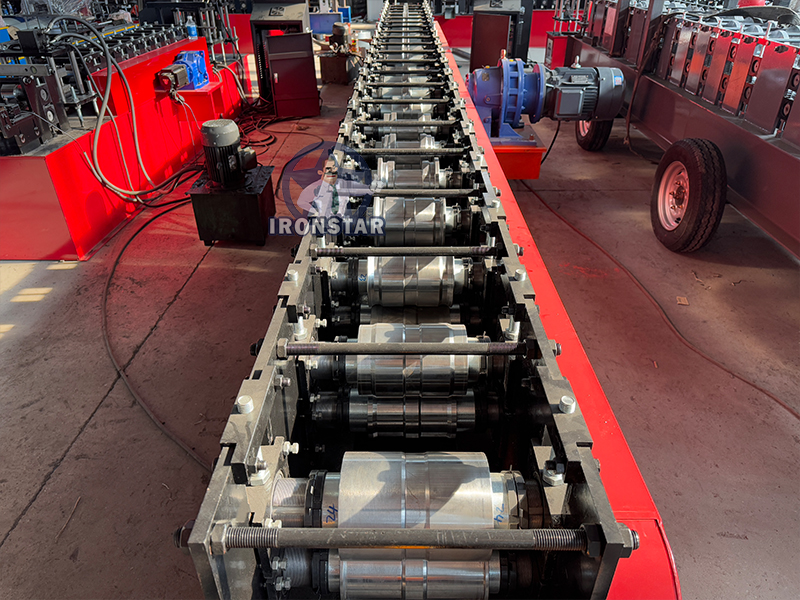 Shutter door guide rail roll forming machine in Algeria 9