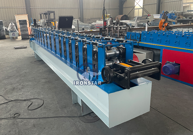 IRONSTAR Roller shutter door guide rail track roll forming machine for America 7