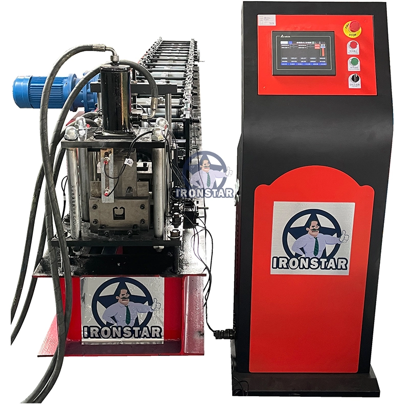 Steel Roller Shuttering Door Guide Rail Roll Forming Machine for Iran 1