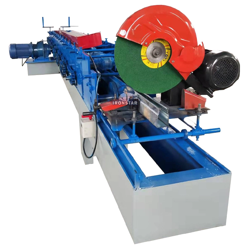 Shutter door side guide rail roll forming machine | Shutter door slide rail form machine in America1 1