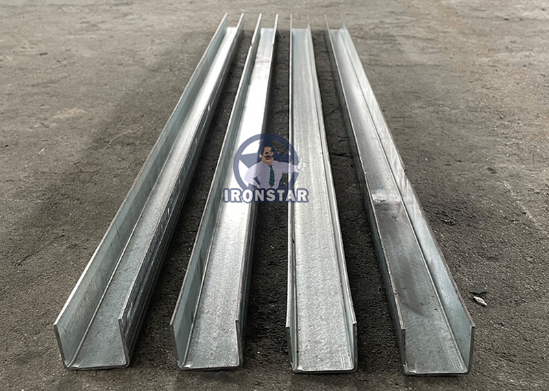 IRONSTAR  u shape guaid rail roll forming machine in Russia 10