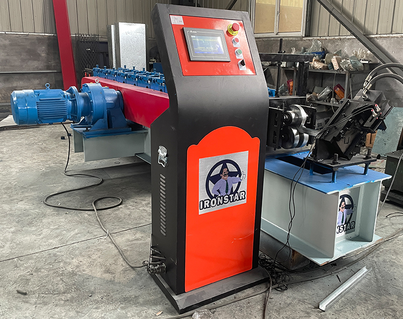IRONSTAR  u shape guaid rail roll forming machine in Russia 4