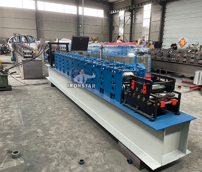 IRONSTAR  u shape guaid rail roll forming machine in Russia 6