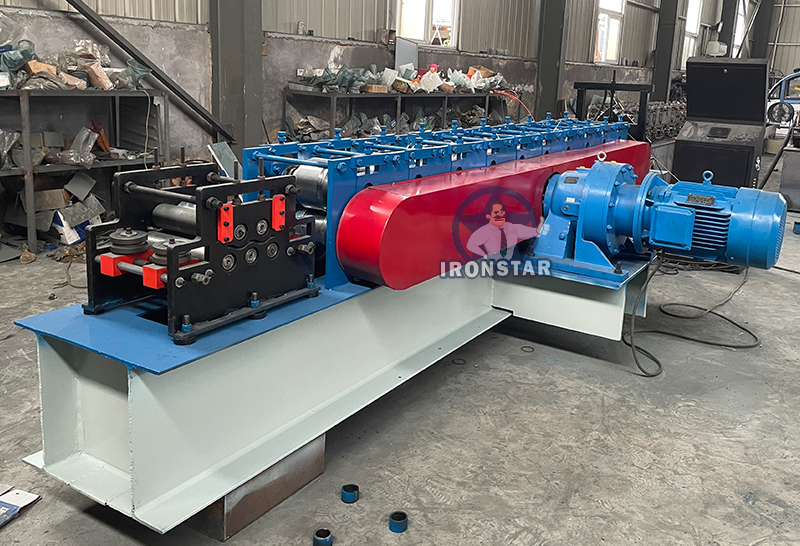 IRONSTAR  u shape guaid rail roll forming machine in Russia 7