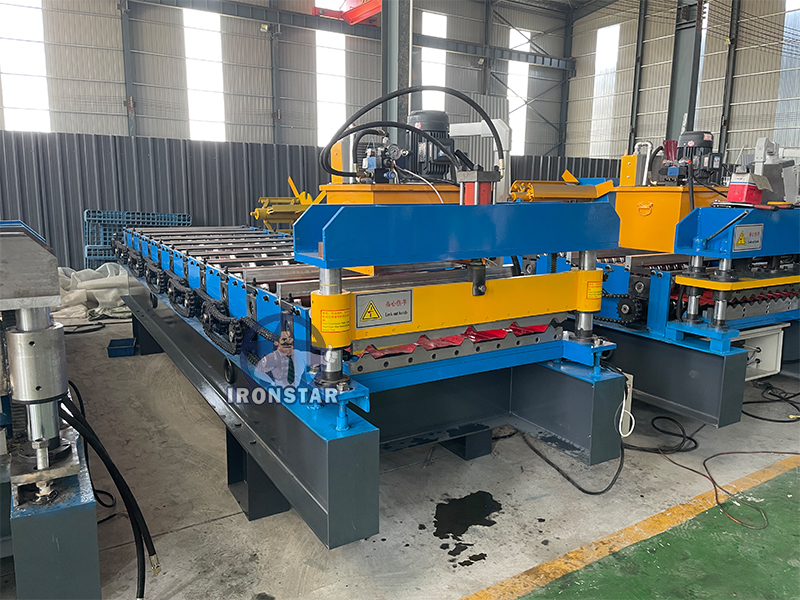 IRONSTAR 840 roofing sheet roll forming machine 7