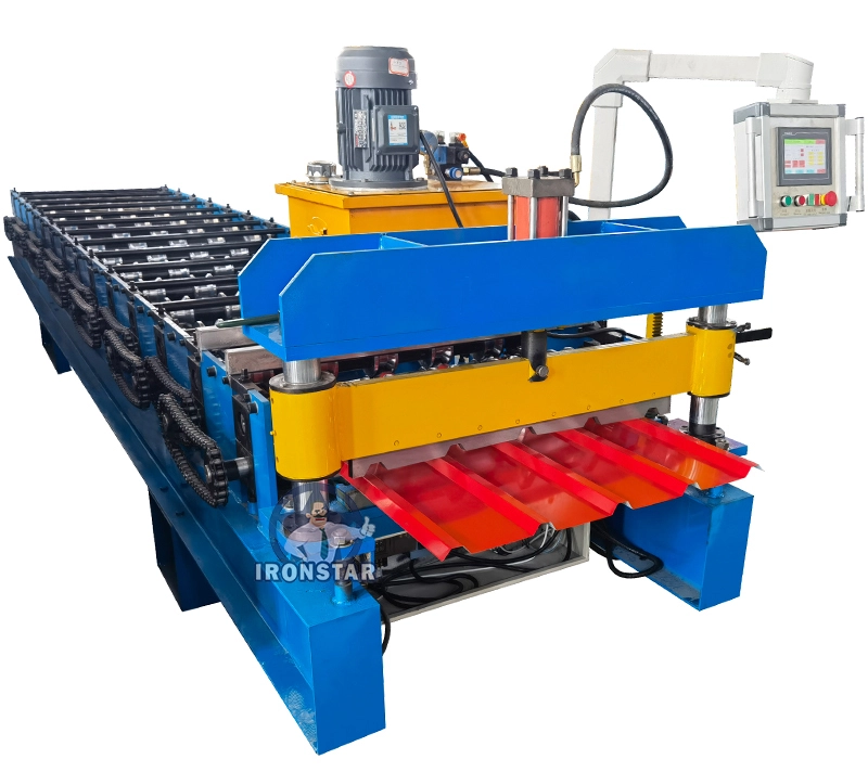 Hot Sale Metal Steel Trapezoidal IBR Long Span Roof Sheet Roll Forming Machine Price 1