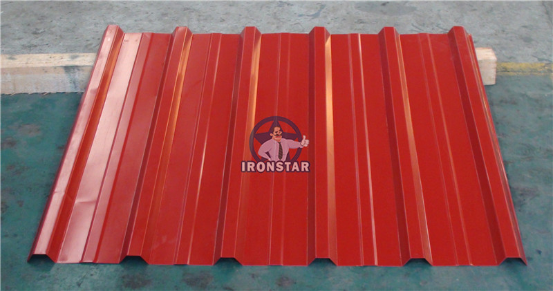Trapezoidal roofing sheet roll forming machine 5