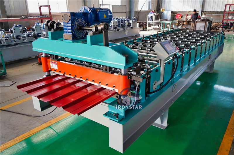 Trapezoidal roofing sheet roll forming machine 9
