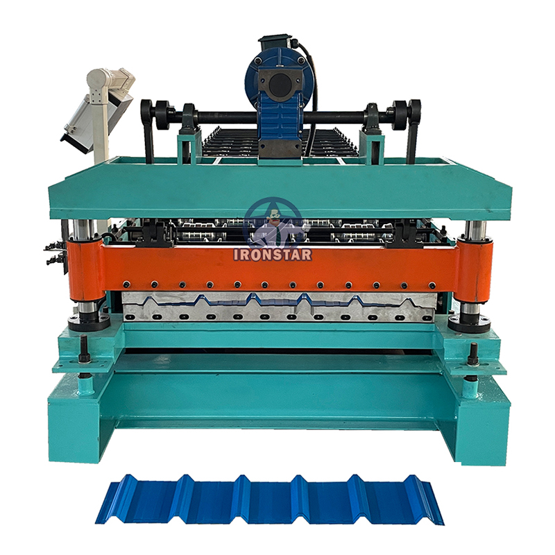 Trapezoidal roofing sheet roll forming machine 4
