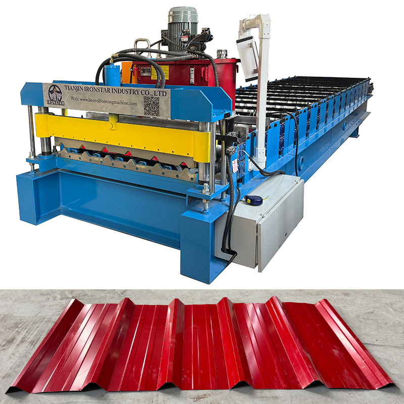 High-Speed Trapezoidal Roofing Sheet Roll Forming Machine in Ecuador | Metal Roof Panel Machinery 🇪🇨🏠 1