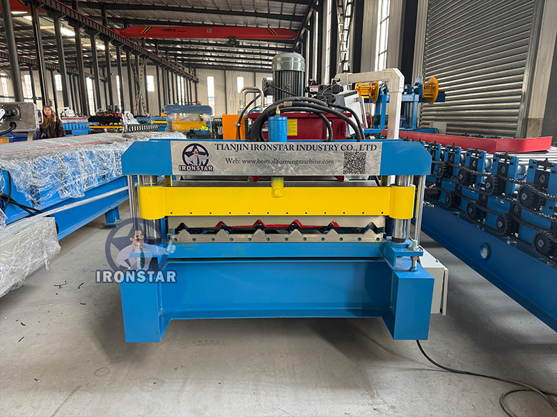 High-Speed Trapezoidal Roofing Sheet Roll Forming Machine in Ecuador | Metal Roof Panel Machinery 🇪🇨🏠 7