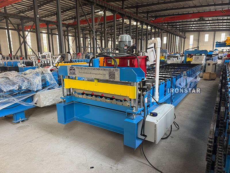 High-Speed Trapezoidal Roofing Sheet Roll Forming Machine in Ecuador | Metal Roof Panel Machinery 🇪🇨🏠 10