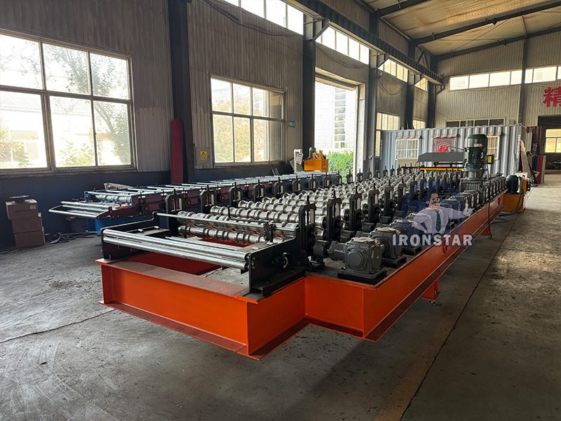 6 rib tracking cutting trapezoidal roofing sheet roll forming machine 8