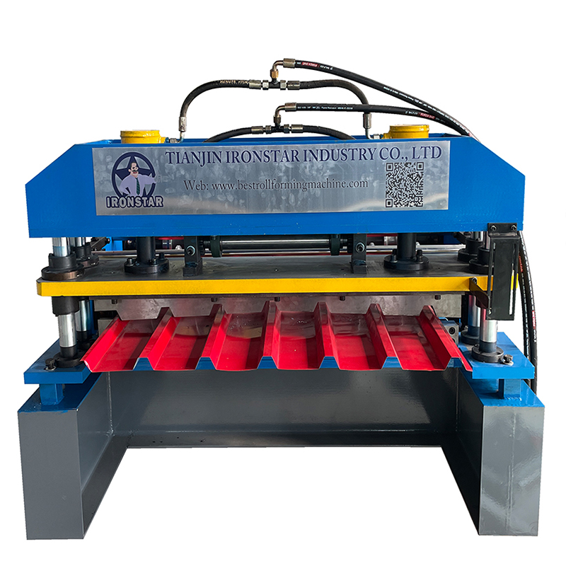 7 rib trapezoidal roofing sheet roll forming machine 7