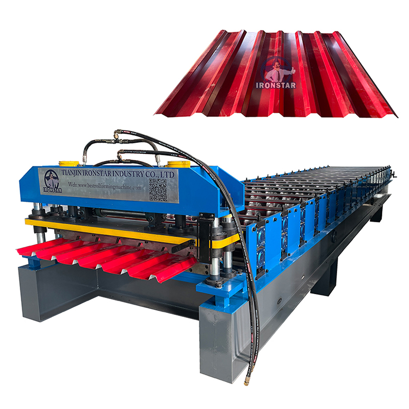 7 rib trapezoidal roofing sheet roll forming machine 1
