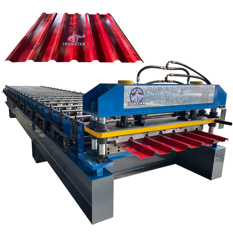 7 rib trapezoidal roofing sheet roll forming machine 2