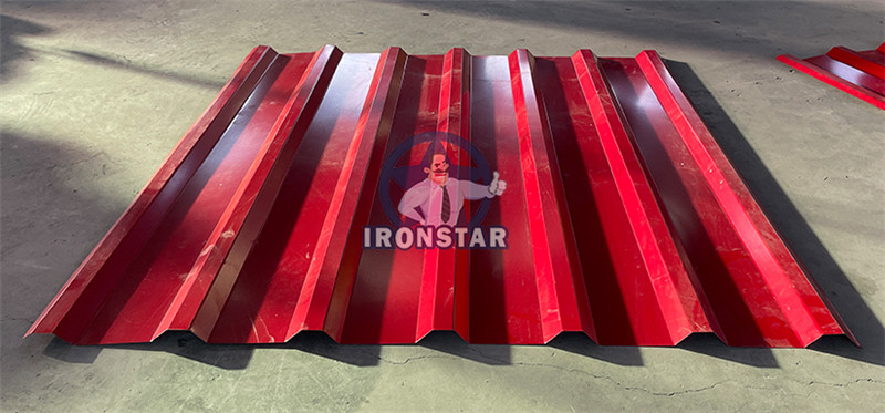 7 rib trapezoidal roofing sheet roll forming machine 3