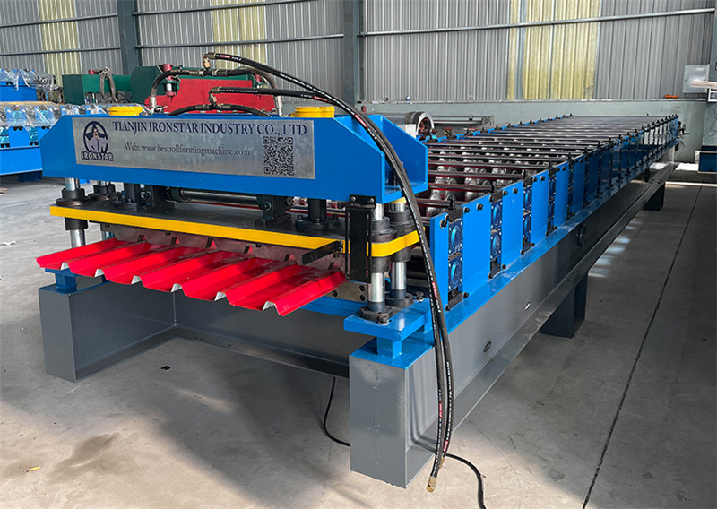 7 rib trapezoidal roofing sheet roll forming machine 5
