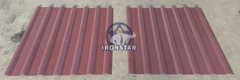 PBU panel roof sheet roll forming machine in US 3