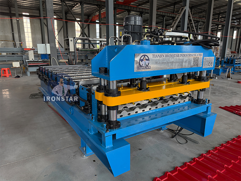Máquina perfiladora de tejas de bambú en Hungría 7