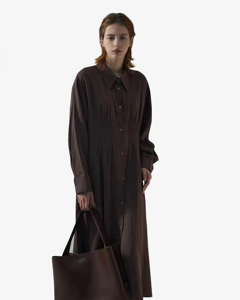 Vestido de mujer de moda con falda de botón de nuevo estilo 1