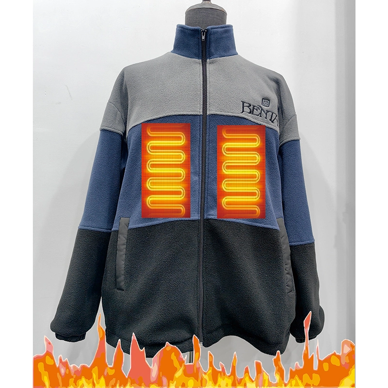 unisex auto heated clothes Polar fleece warm jacket thermal  jacket 1