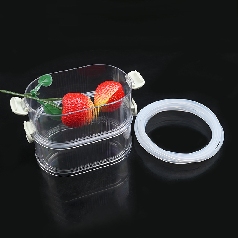 Anel de vedação adesivo de silicone - Grau alimentício - Alta resistência à tração - Fácil de limpar - Adequado para lancheiras, recipientes para alimentos e potes de temperos 1