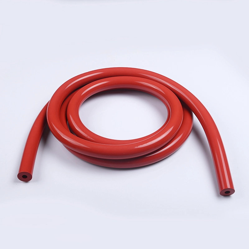 Tubo de silicona de China Tubo de silicona de alta temperatura personalizado Tubo de silicona rojo utilizado en automóviles, equipos industriales y maquinaria 1