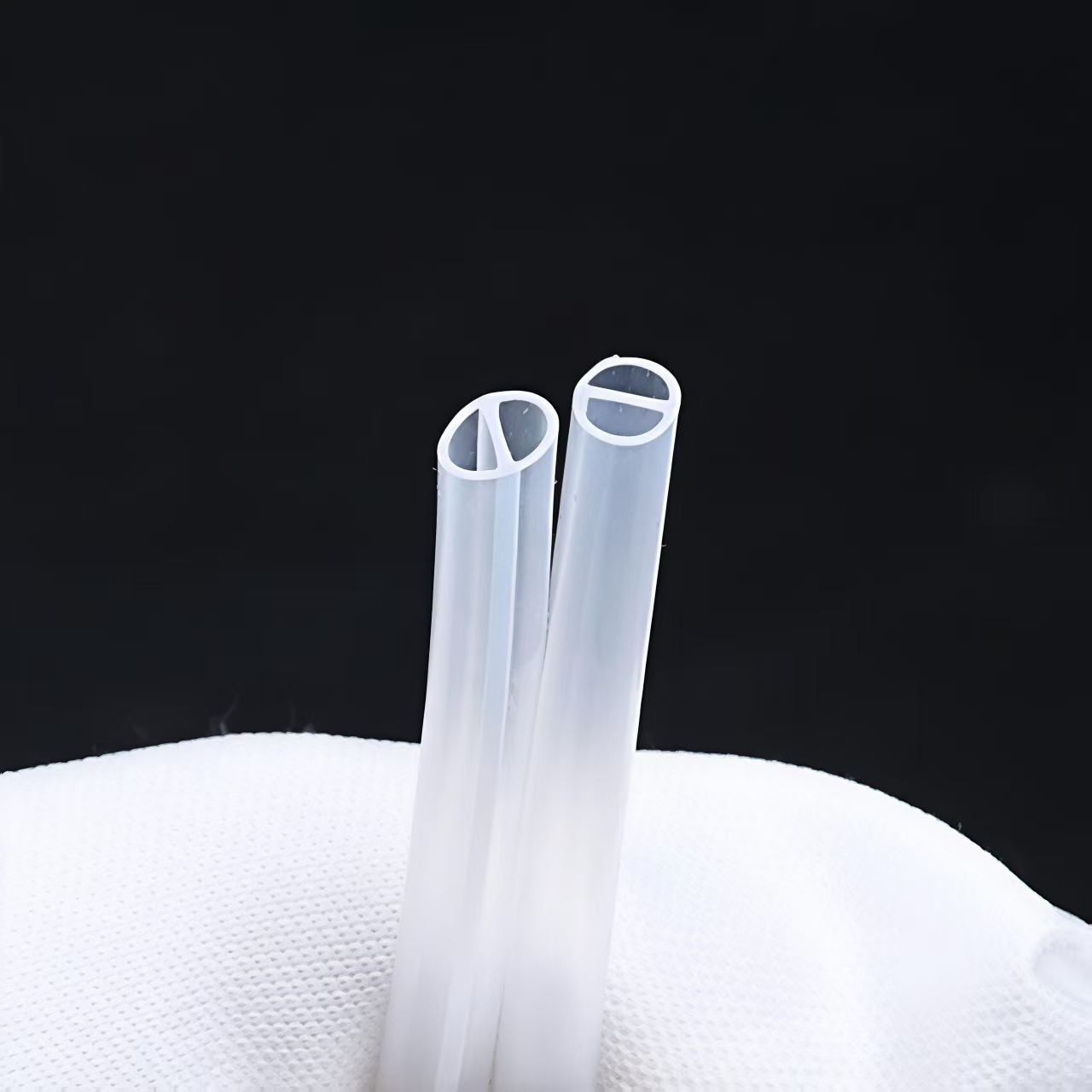 Tubo de silicona de grado médico de doble lumen 1