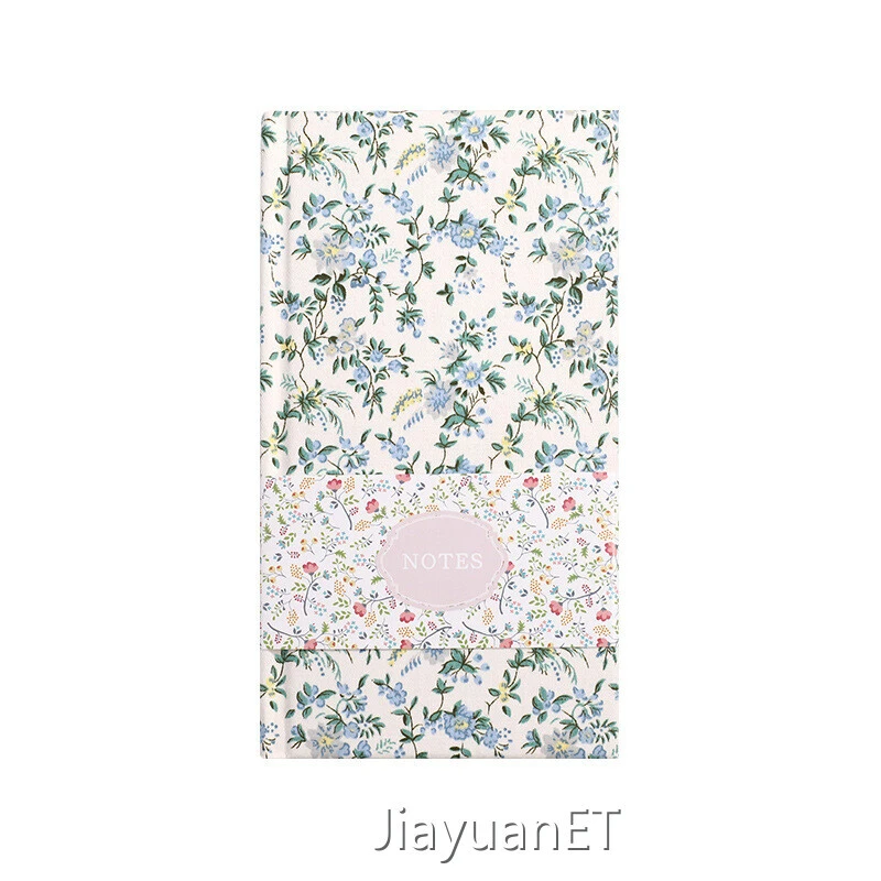 Eco-Friendly Floral Fabric A6 Hardcover Notebook-1 1