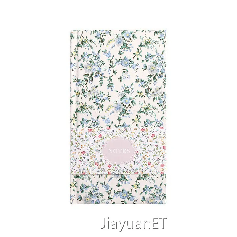 Eco-Friendly Floral Fabric A6 Hardcover Notebook-1 1